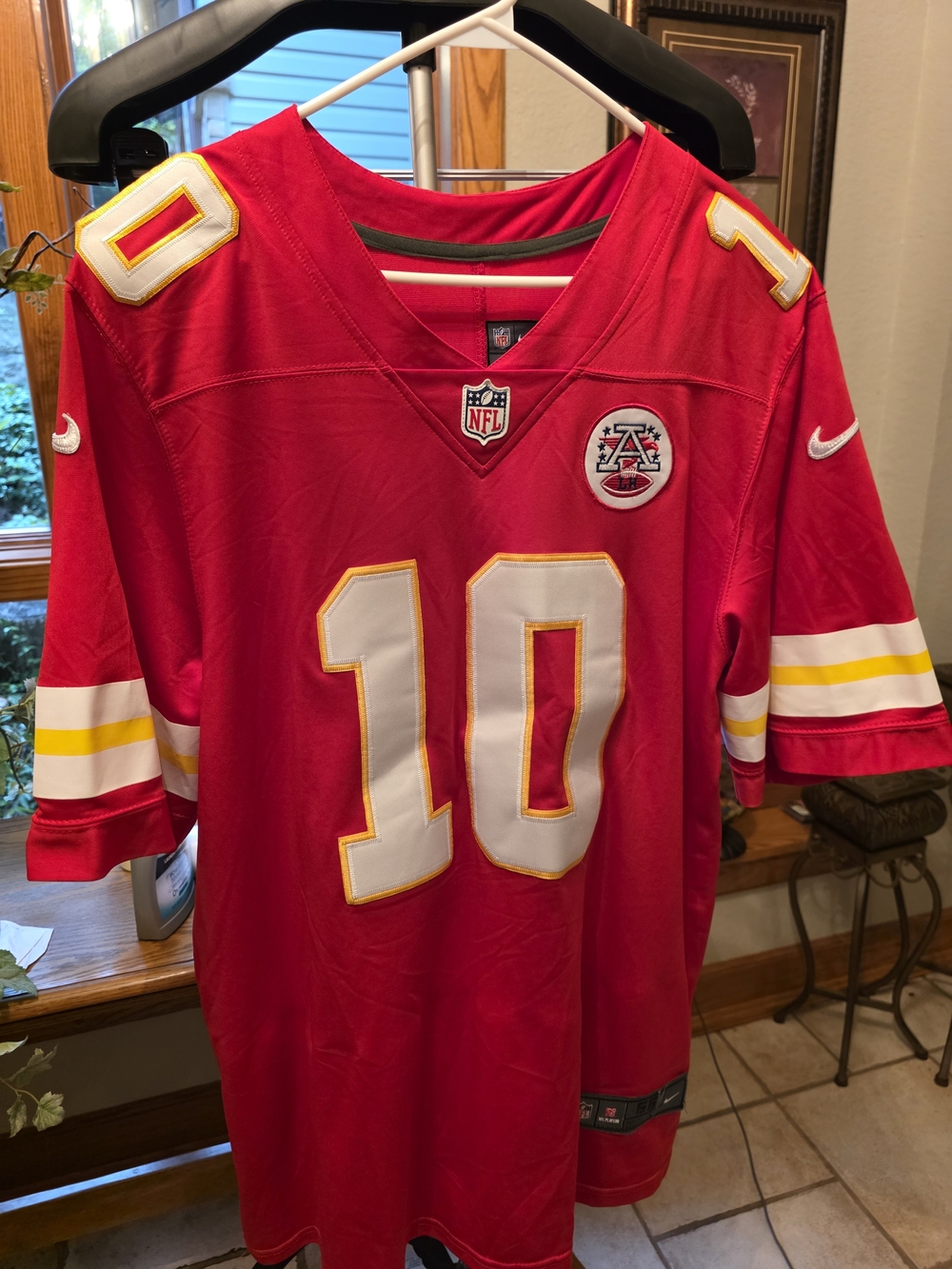 Nike Elite Kansas City Chiefs 56 On Field Chase Daniels #10 NFL Jersey 3XL, Tall
